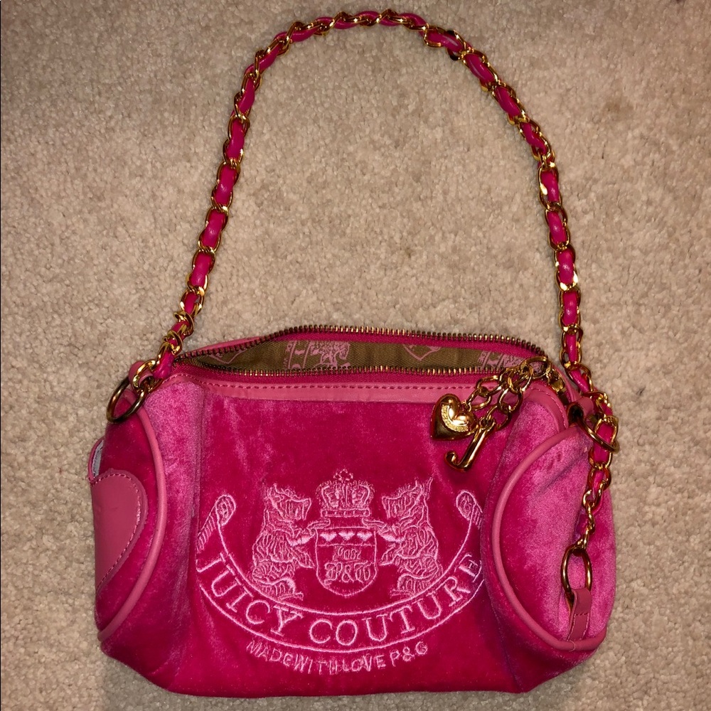 Juicy Couture Pink Velour Purse